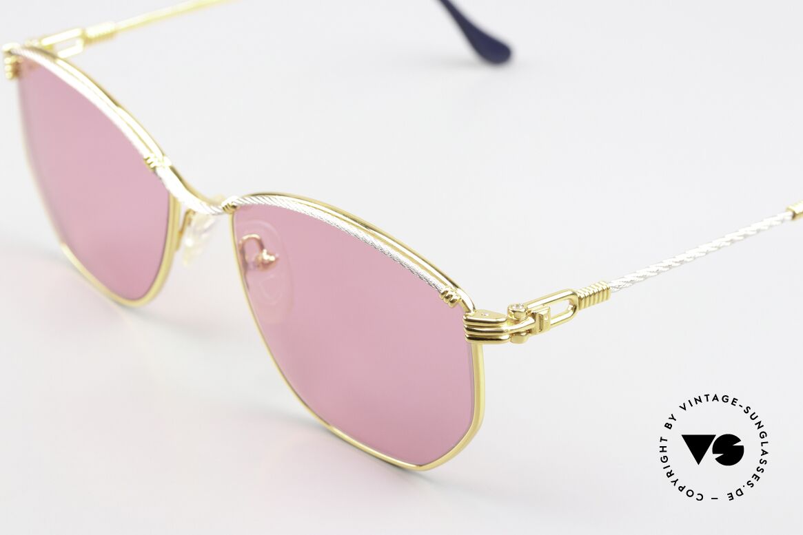 Fred Cythere - M Pinke Damen Sonnenbrille, ungetragen mit neuen pinken Sonnengläsern, 100% UV, Passend für Damen