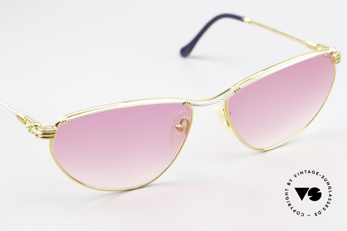 Fred Alize - L Pinke Luxus Sonnenbrille 90s, bicolore Ausführung im Cateye-Design; L Größe 59/16, Passend für Damen Fred Alize - L Pinke Luxus Sonnenbrille 90s, bicolore Ausführung im Cateye-Design; L Größe 59/16, Passend für Damen
