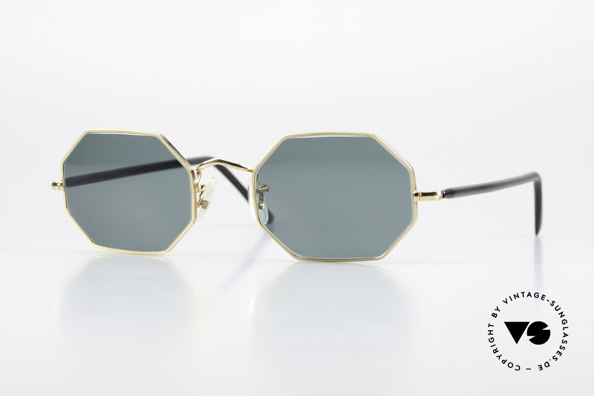 Algha Octag Achteckig 14kt Gold-Filled, antike Sonnenbrille von Algha, made in England, Passend für Herren und Damen Algha Octag Achteckig 14kt Gold-Filled, antike Sonnenbrille von Algha, made in England, Passend für Herren und Damen