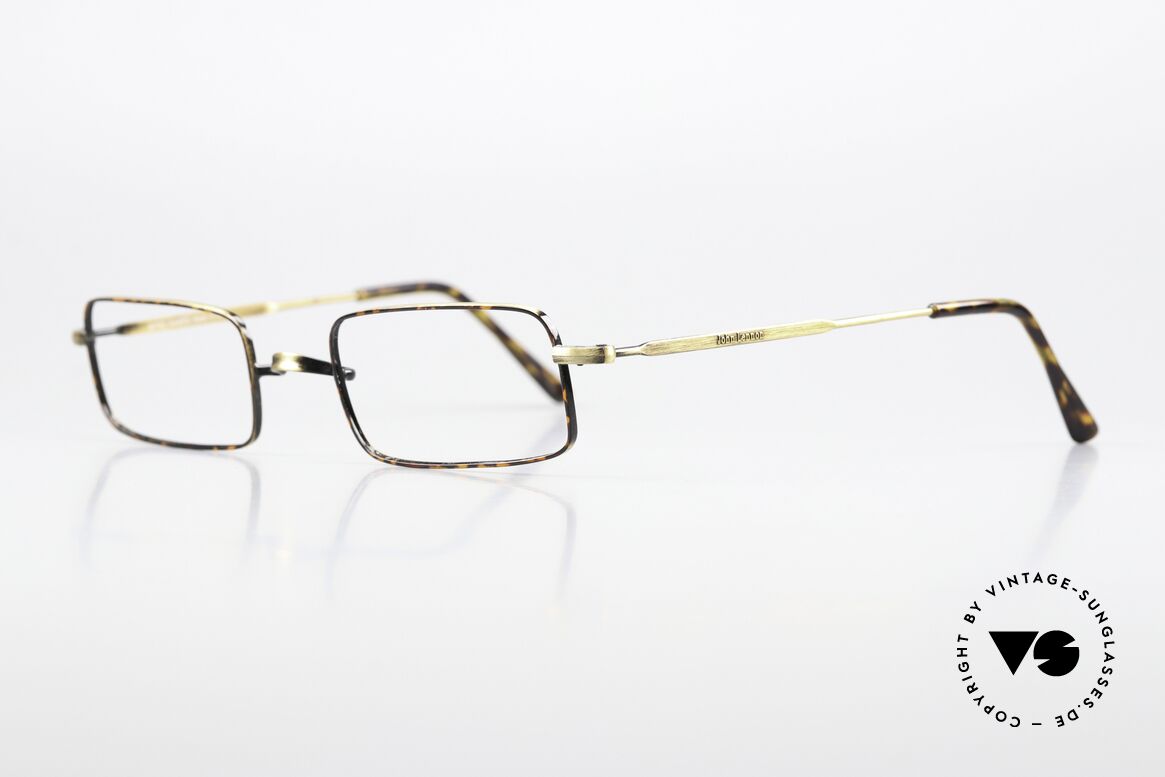 John Lennon - Mind Games Eckige Vintage Lesebrille, eckige Lesebrille in antik-gold und kastanienbraun, Passend für Herren und Damen