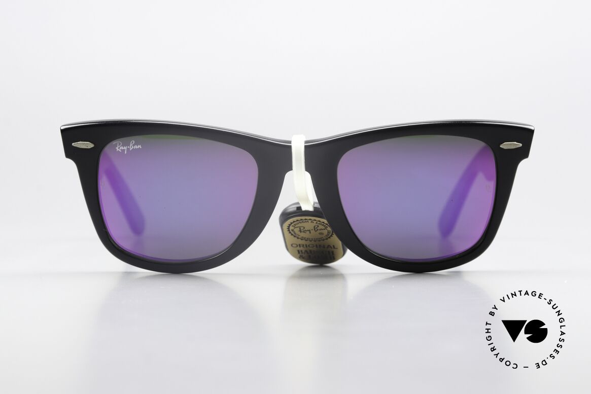Ray Ban Wayfarer I Special Edition Rose Mirror, RAY-BAN Wayfarer W0734 Matte Black Rose Mirror, Passend für Herren und Damen Ray Ban Wayfarer I Special Edition Rose Mirror, RAY-BAN Wayfarer W0734 Matte Black Rose Mirror, Passend für Herren und Damen
