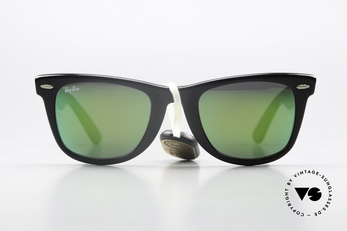 Ray Ban Wayfarer I Special Edition Green Mirror, RAY-BAN Wayfarer W0736 Matte Black Green Mirror, Passend für Herren und Damen Ray Ban Wayfarer I Special Edition Green Mirror, RAY-BAN Wayfarer W0736 Matte Black Green Mirror, Passend für Herren und Damen