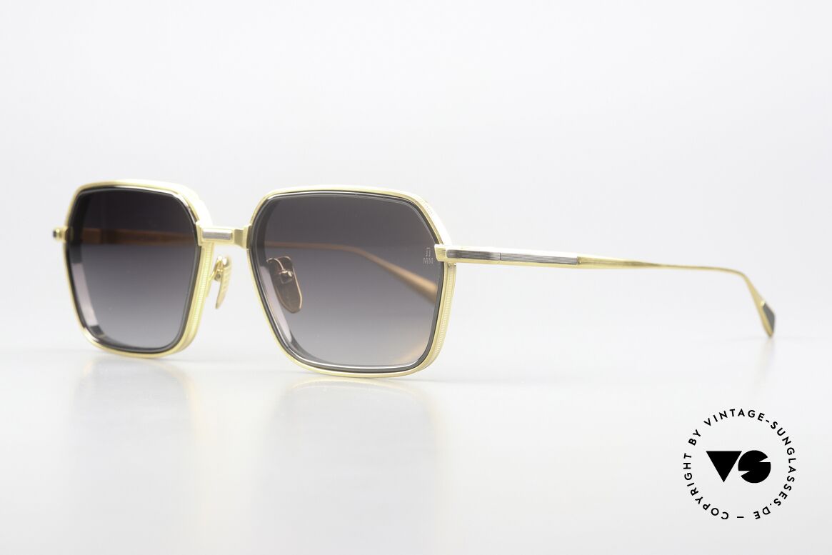 Jacques Marie Mage Admiral Eckige Sonnenbrille Luxus, CIA grey gold, grey-gradient; weltweit nur 350 Stück, Passend für Herren