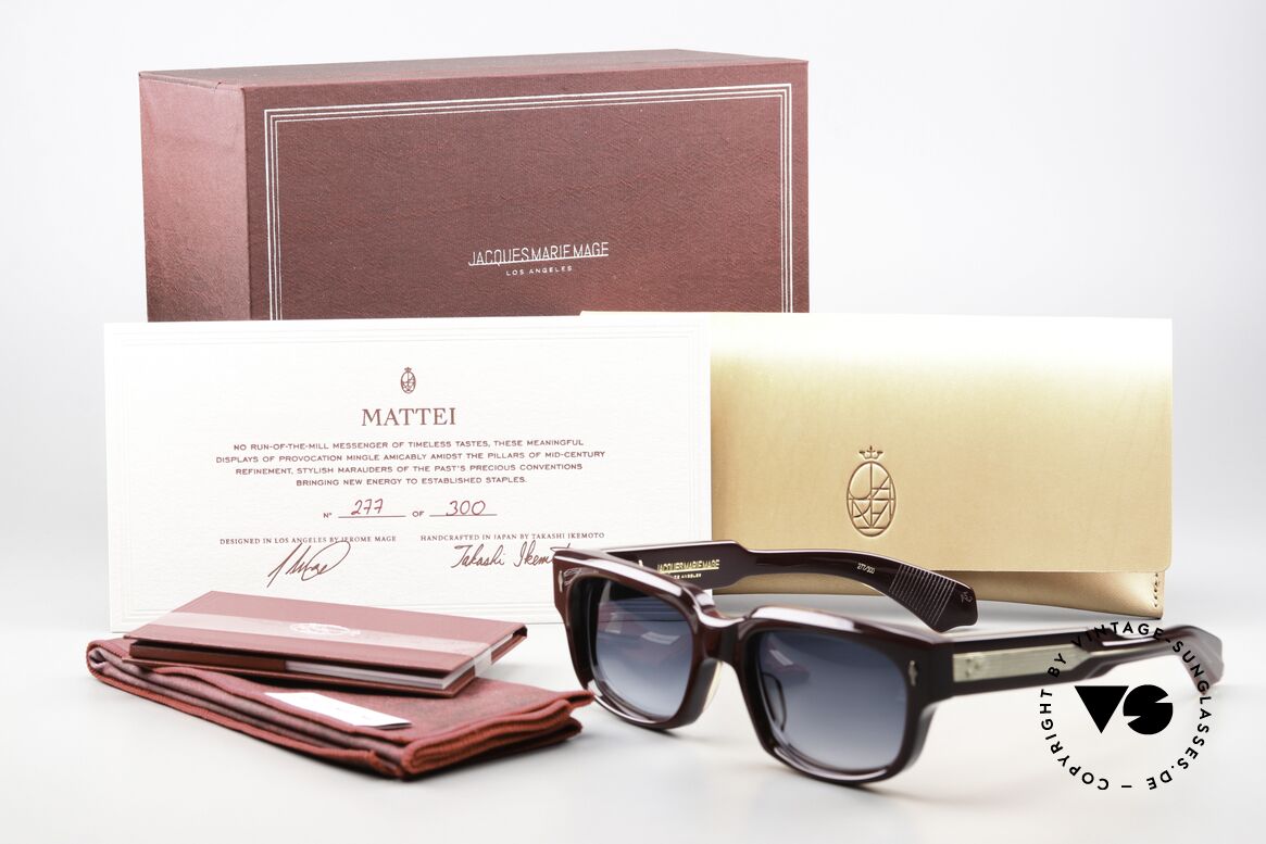 Jacques Marie Mage Mattei Massiver Azetatrahmen Unisex, Größe: medium, Passend für Herren und Damen