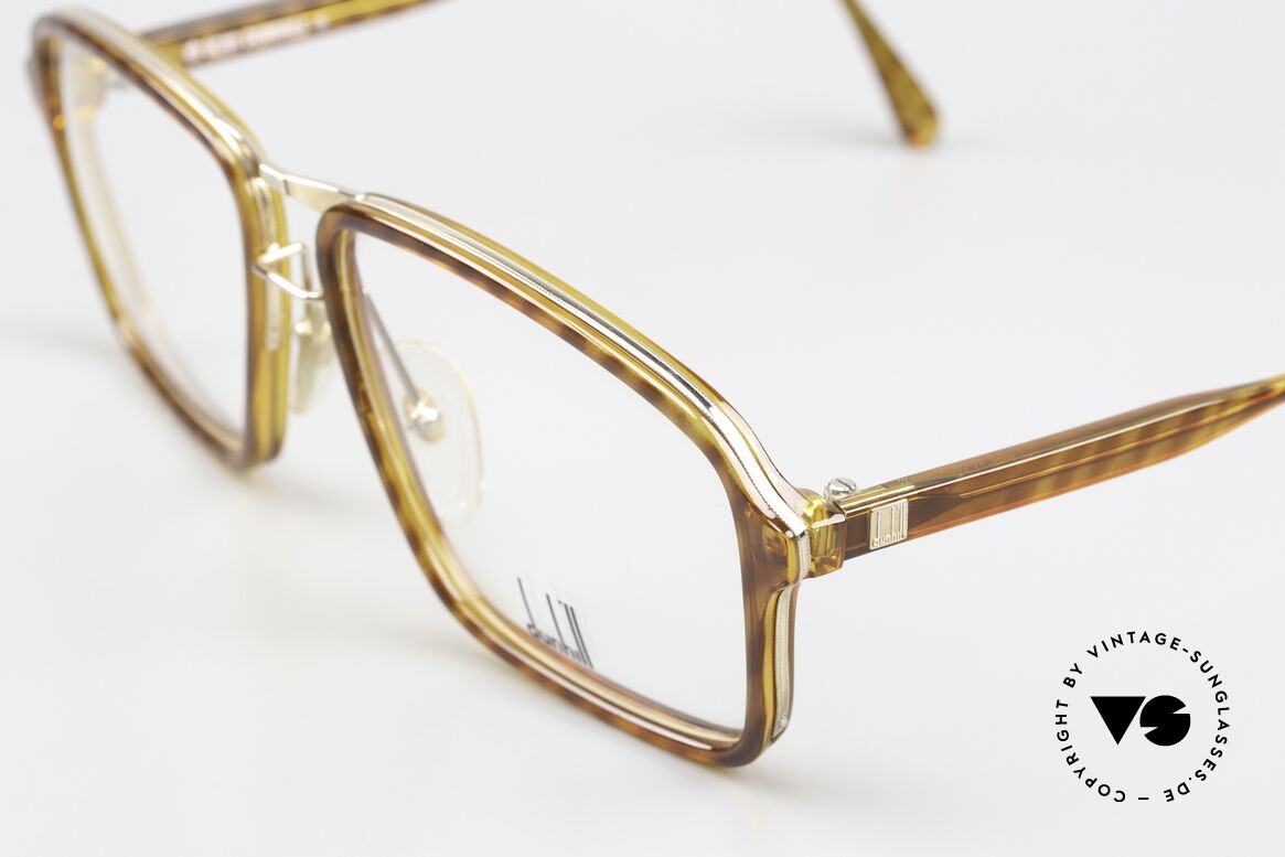Dunhill 6078 Vintage Herrenbrille 1989, typisch 80er .. mit Doppel-Steg & dezenter Musterung, Passend für Herren