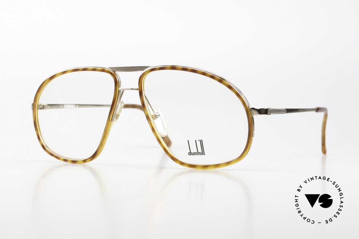 Dunhill 6093 - L Luxusbrille Aviator Style, sehr markante Dunhill vintage Herrenbrille von 1990, Passend für Herren