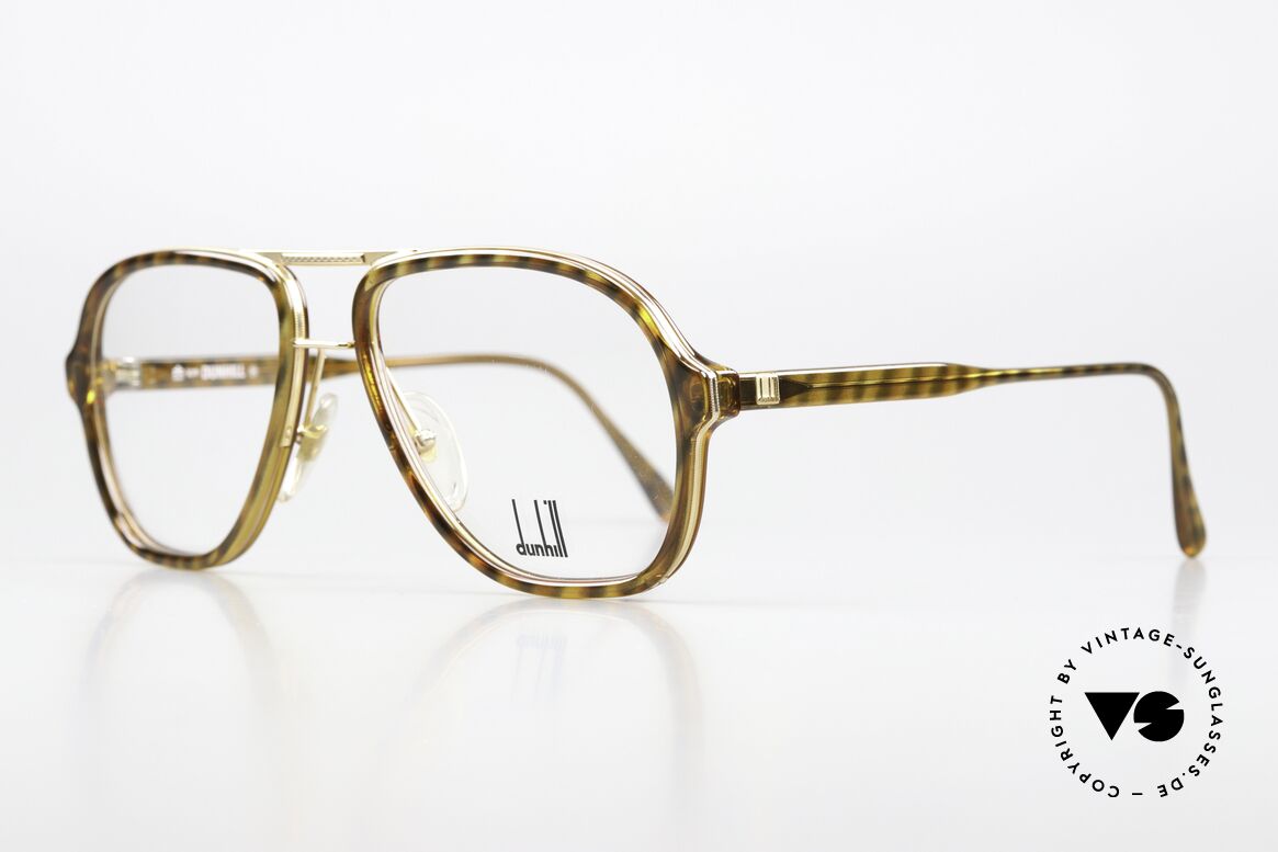 Dunhill 6077 80er Herren Vintage Brille, hochwertigster Optyl-Kunststoff in Kombination, Passend für Herren
