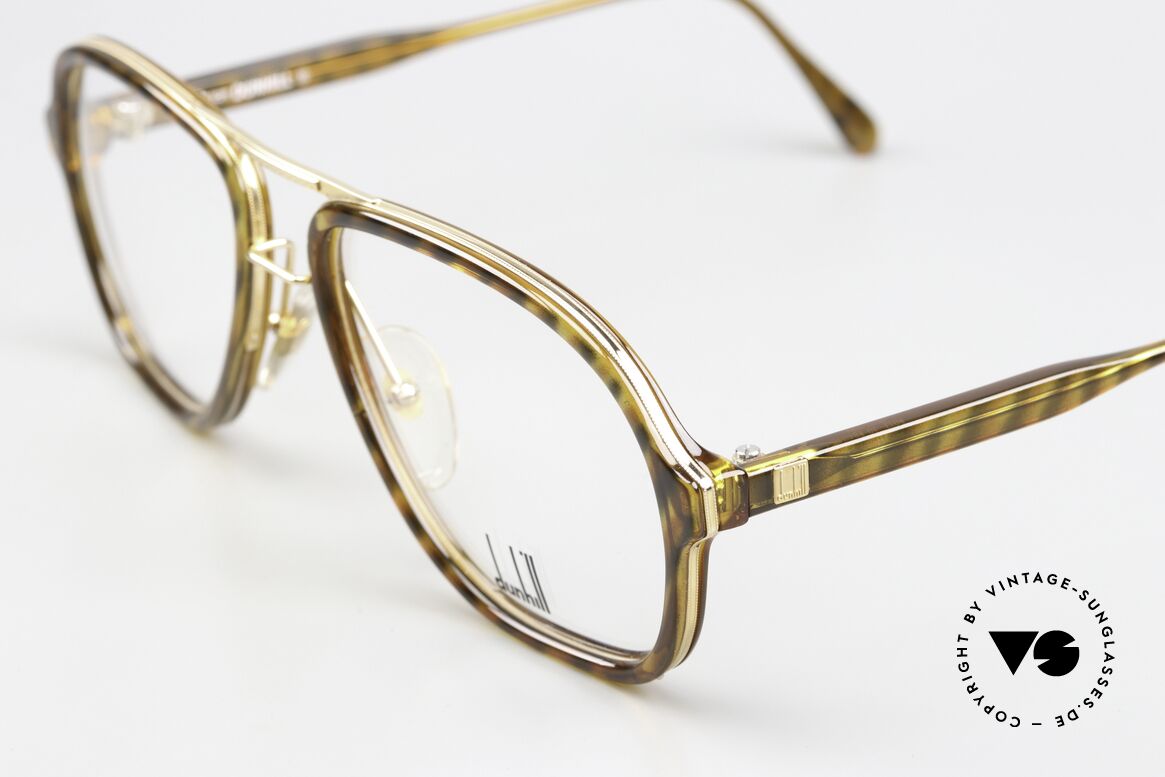 Dunhill 6077 80er Herren Vintage Brille, mit vergoldetem Metall-Rahmen (TOP-Qualität!), Passend für Herren
