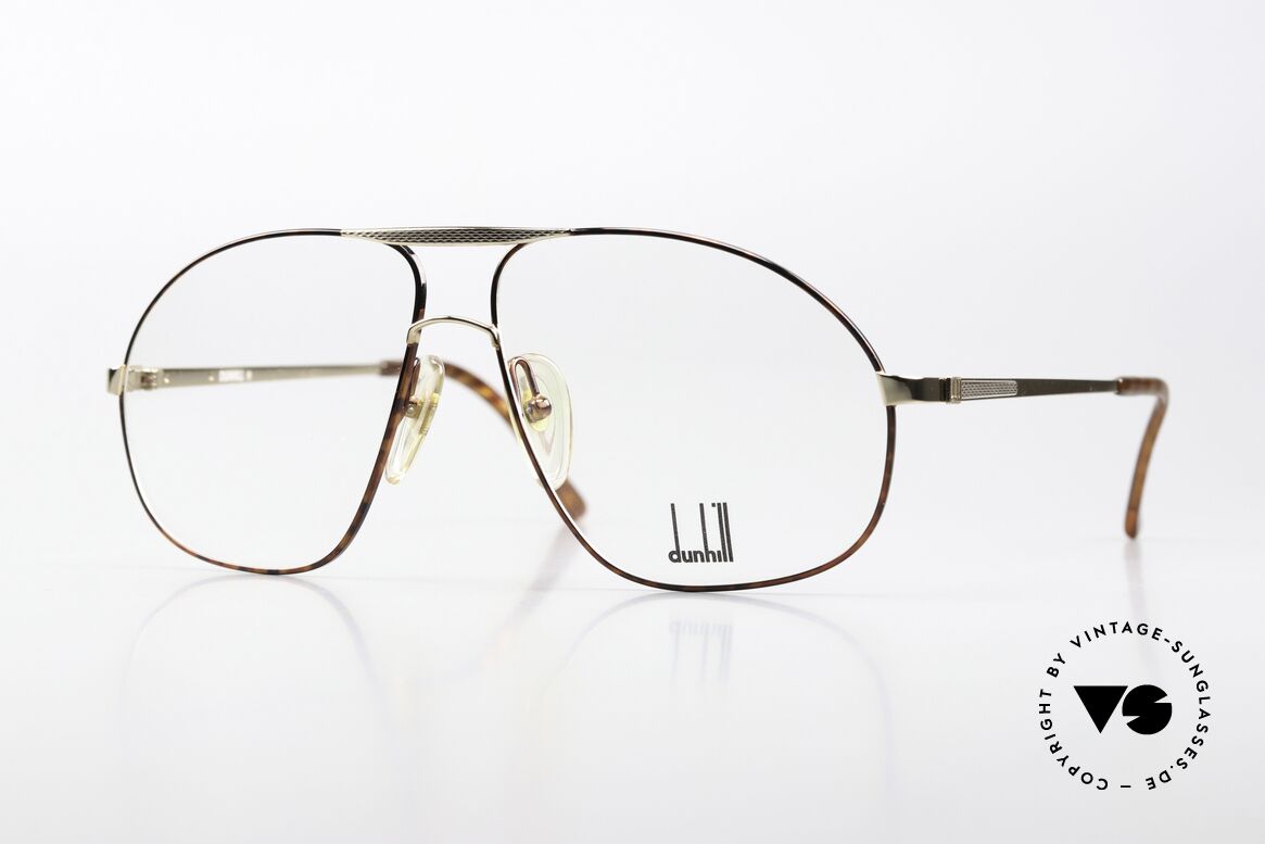 Dunhill 6098 Aviator Brille 90er Herren, noble vintage Alfred DUNHILL Herrrenbrille von 1990, Passend für Herren