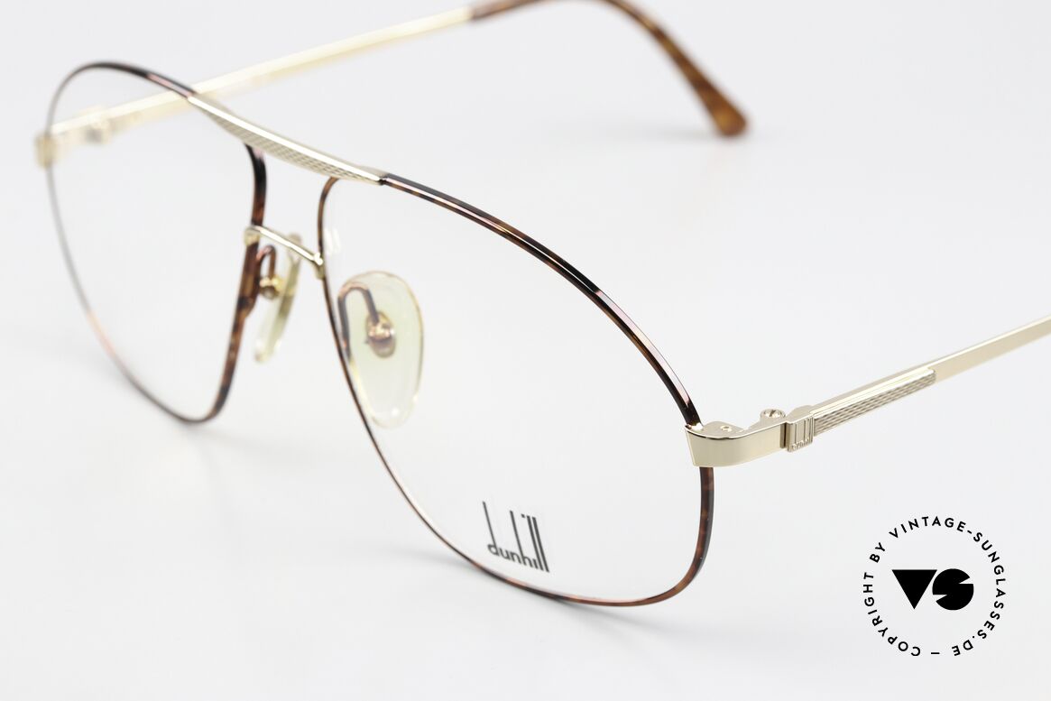 Dunhill 6098 Aviator Brille 90er Herren, Dunhill nannte die Kolorierung '41' "havanna-gold", Passend für Herren