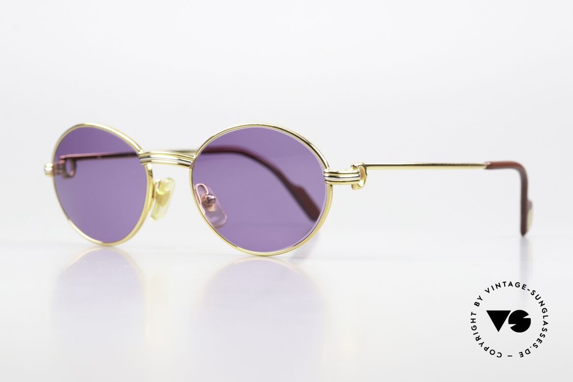 Cartier Saint Honore - S Gekürzte 125mm Bügellänge, auf 125mm GEKÜRZTE Bügel = eher eine Damenbrille, Passend für Damen