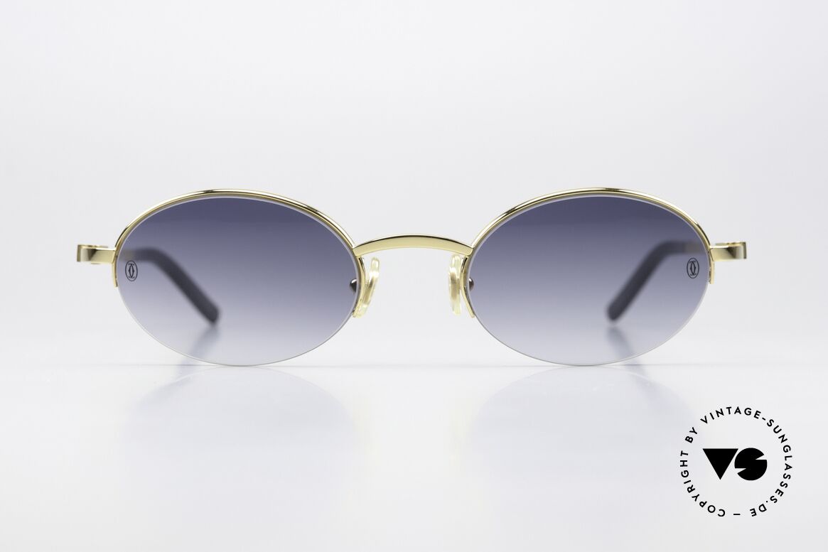 Cartier Shigar Echter Saphir Als Bügeldekor, 22kt vergoldeter Rahmen mit echten Saphiren, Passend für Herren und Damen