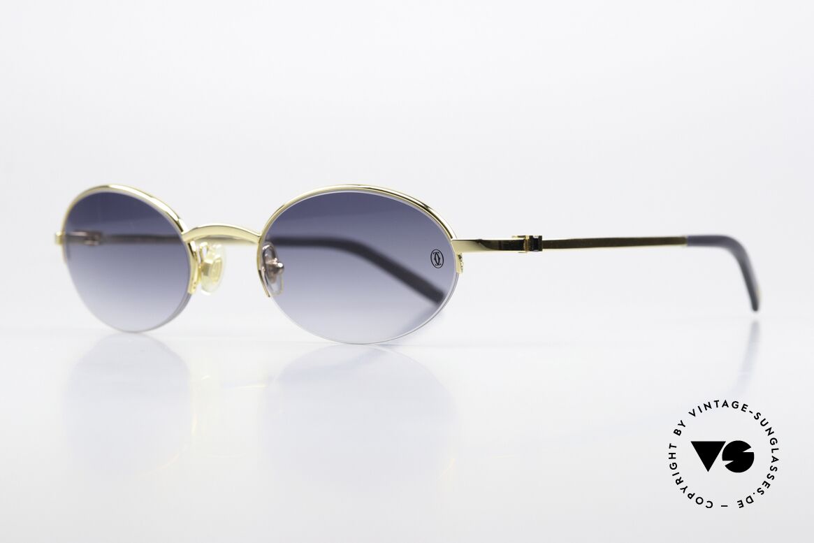 Cartier Shigar Echter Saphir Als Bügeldekor, in Größe 48x20x130, von 2006, Ref. T8100510, Passend für Herren und Damen