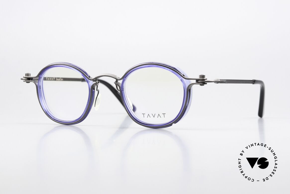 Tavat Pantos Steampunk Stil Brille Blau, SOUPCAN Collection in anthrazit/grau und blau, Passend für Herren und Damen Tavat Pantos Steampunk Stil Brille Blau, SOUPCAN Collection in anthrazit/grau und blau, Passend für Herren und Damen