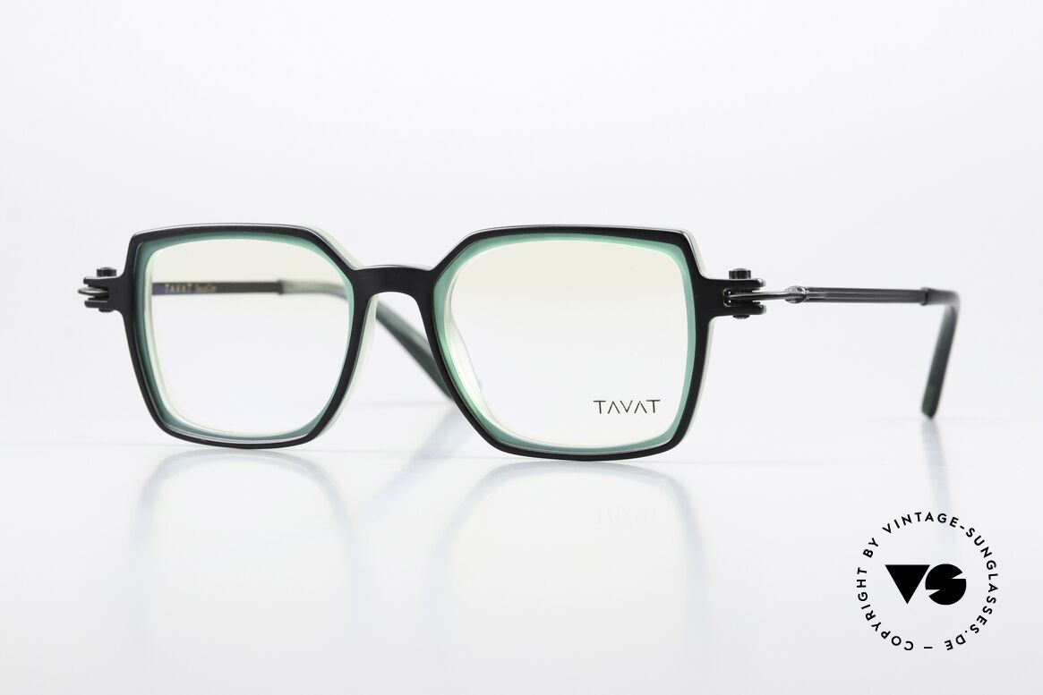 Tavat Bi-Square Insider Brille Steampunk, TAVAT Designerbrille, Bi-Square; in Größe 47-19, Passend für Herren und Damen