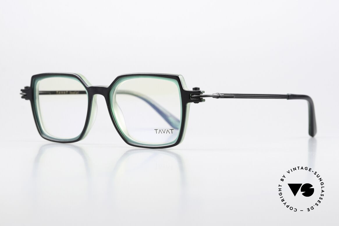 Tavat Bi-Square Insider Brille Steampunk, noch handgemacht in den Dolomiten (Norditalien), Passend für Herren und Damen