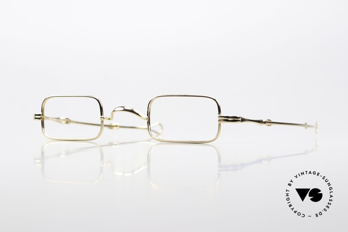 Lunor I 13 Telescopic Eckige Lesebrille Schiebebügel, extrem seltene Lunor Lesebrille mit Schiebebügeln, Passend für Herren und Damen