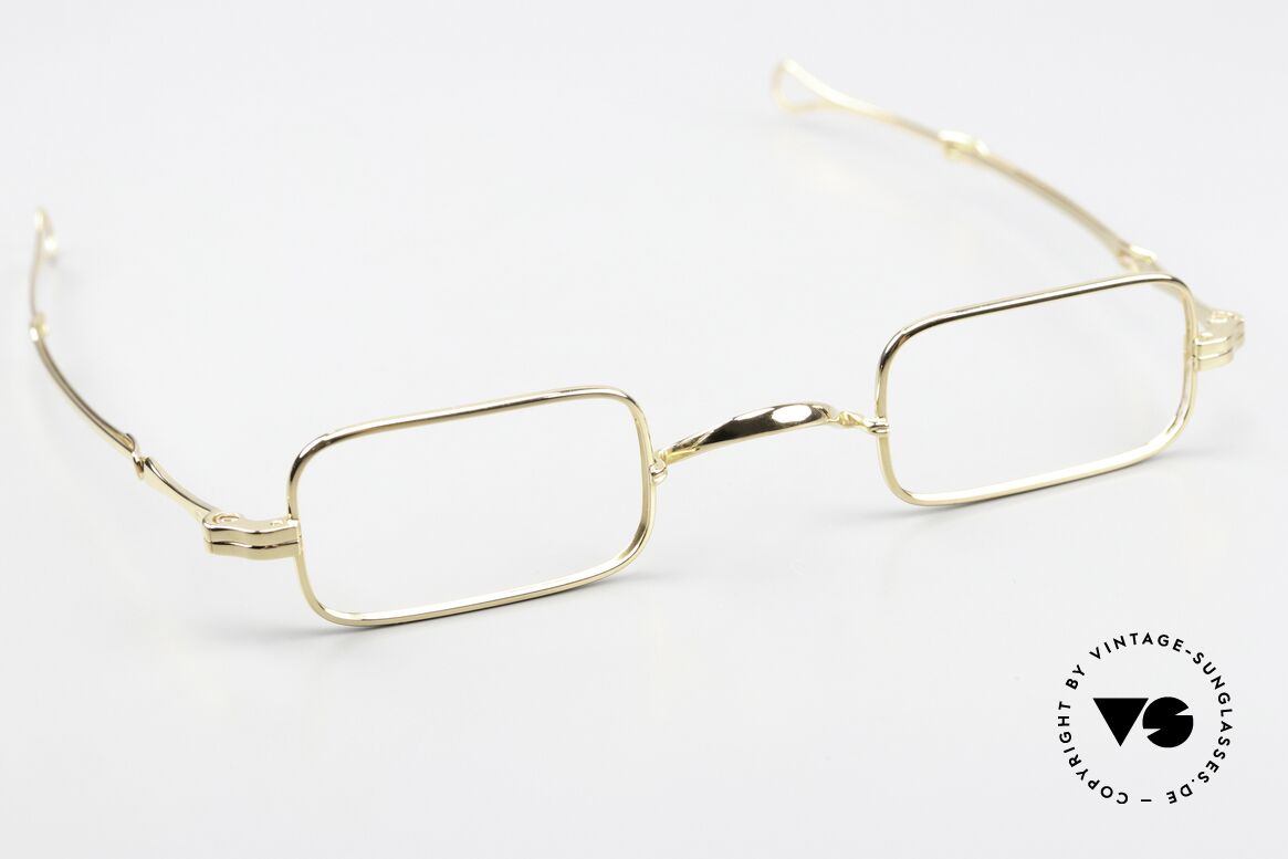 Lunor I 13 Telescopic Eckige Lesebrille Schiebebügel, ungetragenes LUNOR Einzelstück (echte RARITÄT!), Passend für Herren und Damen