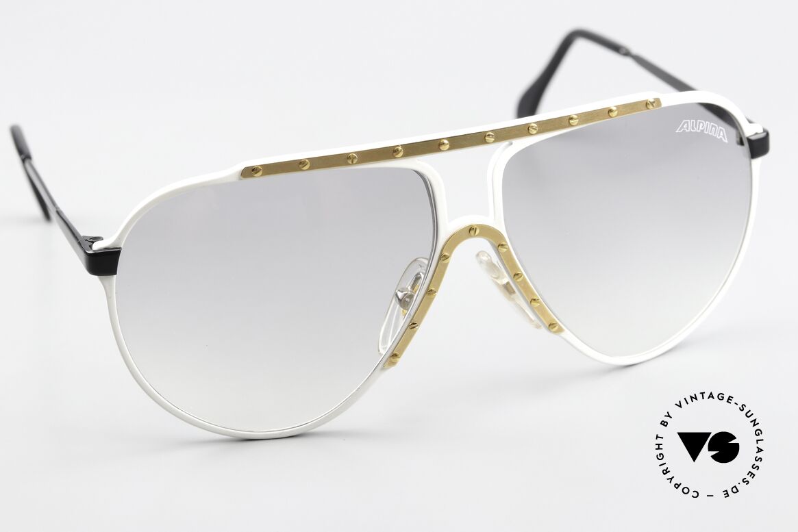 Alpina M1 80er Kultbrille Limited Edition, die Kultsonnenbrille der 80er Jahre in Gr. 60/12, Passend für Herren und Damen