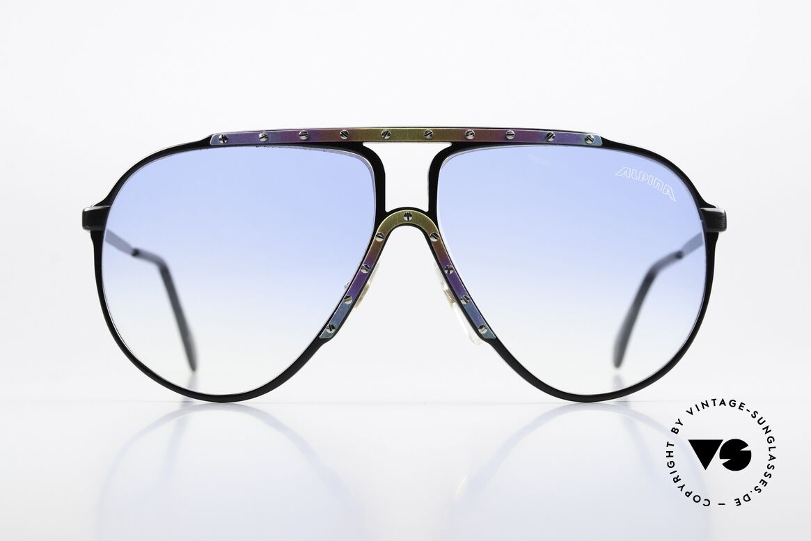 Alpina M1 80er Limited Edition Titanium, Limited Titanium Edition mit bunter Zier-Blende, Passend für Herren und Damen