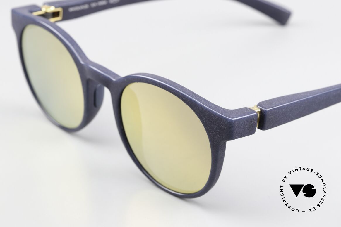 Mykita Mylon Omega Verspiegelte Zeiss Gläser, von 2015 bis 2017 in Berlin gefertigt, handmade, Passend für Herren und Damen