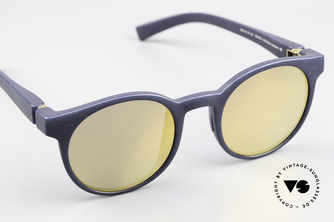 Mykita Mylon Omega Verspiegelte Zeiss Gläser, ungetragen; Zeiss Sonnengläser, 100% UV Schutz, Passend für Herren und Damen
