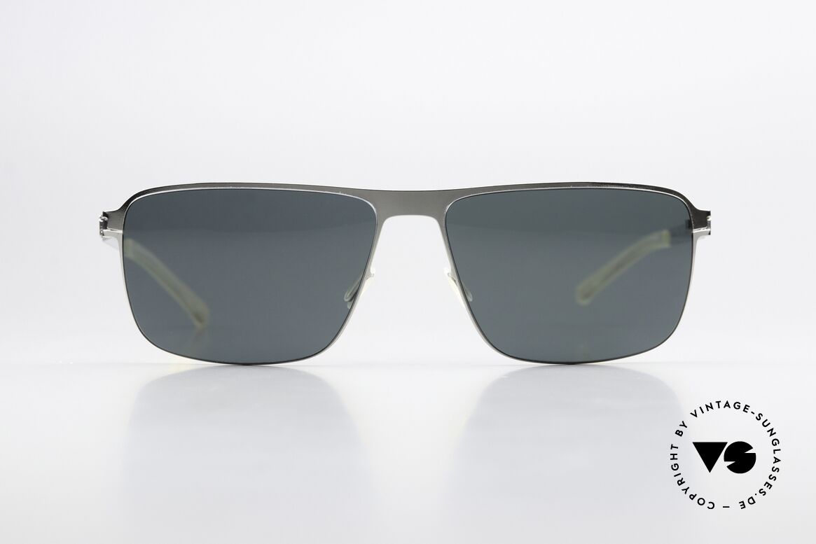 Mykita Greyson Klassische Sonnenbrille Silber, klassische Sonnenbrille NO1 Collection, 2018 gefertigt, Passend für Herren