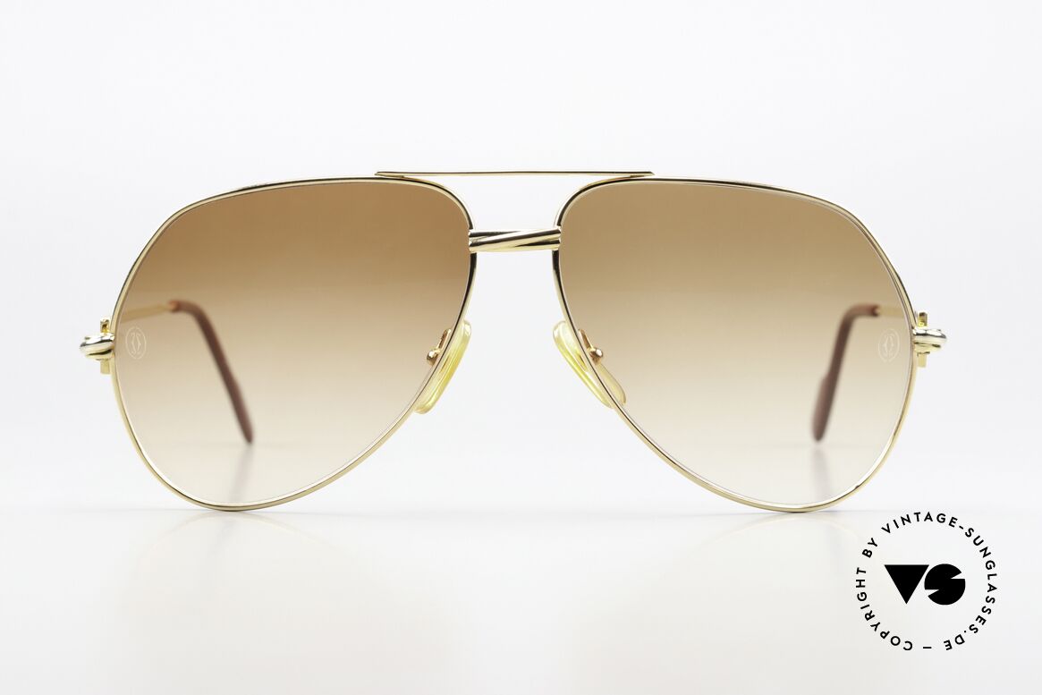 Cartier Vendome Solid Gold - L 18kt Echtgold Brille Solid Gold, Echtgold-Fassung (18kt / 750); absolutes Sammlerstück, Passend für Herren