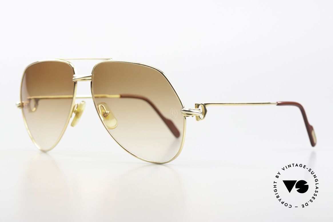 Cartier Vendome Solid Gold - L 18kt Echtgold Brille Solid Gold, gab's damals nur auf Anfrage und Vorkasse bei CARTIER, Passend für Herren