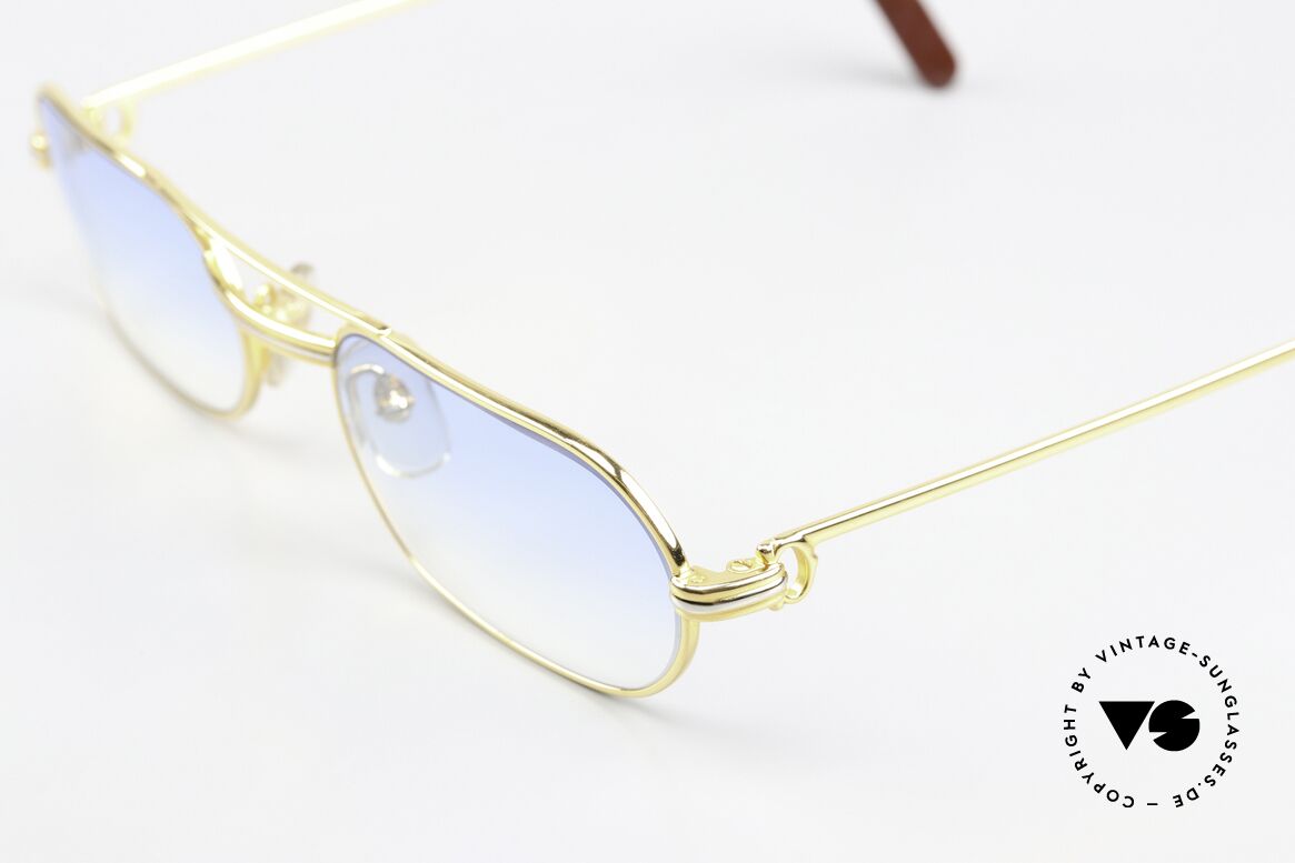 Cartier MUST LC - M Vintage Brille von 1983 Luxus, 22kt vergoldet (wie alle alten Cartier Luxus-Brillen), Passend für Herren