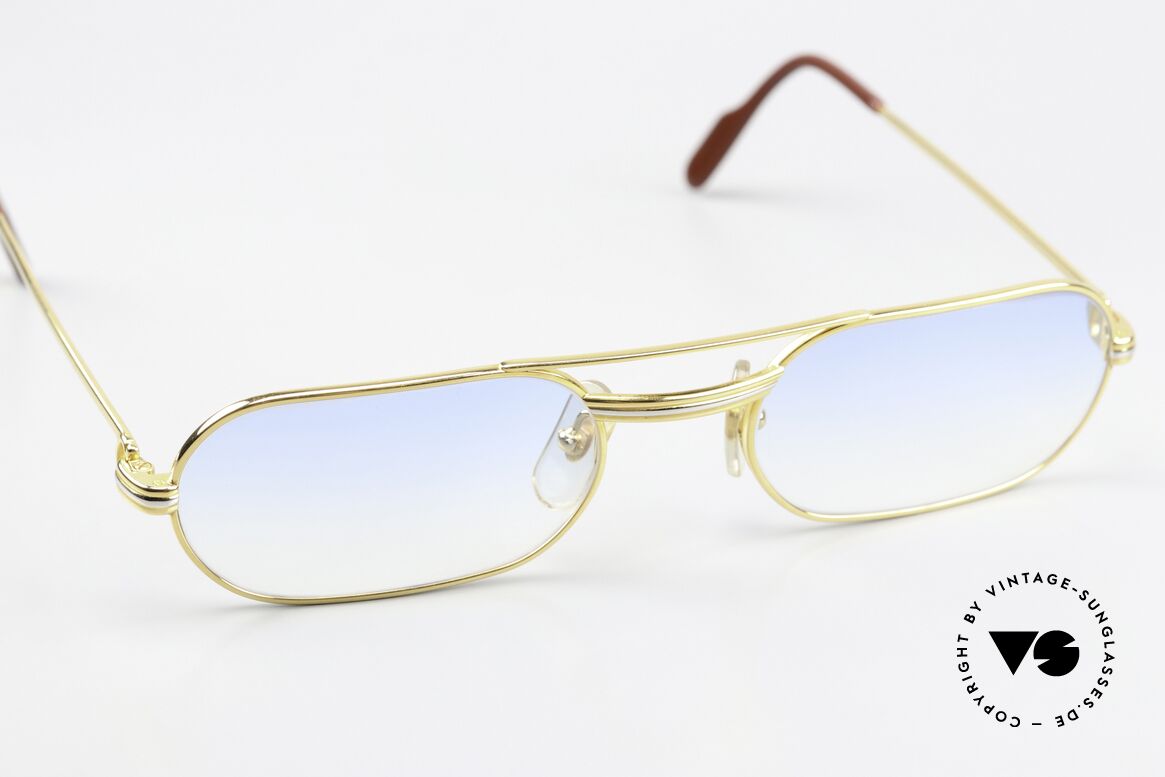 Cartier MUST LC - M Vintage Brille von 1983 Luxus, ungetragen mit OVP (in diesem Zustand sehr selten), Passend für Herren