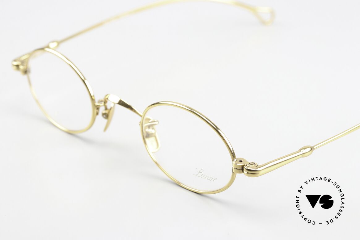 Lunor V 101 Kleine Ovale Brille Vergoldet, daher jetzt erstmalig in unserem vintage Sortiment, Passend für Herren und Damen