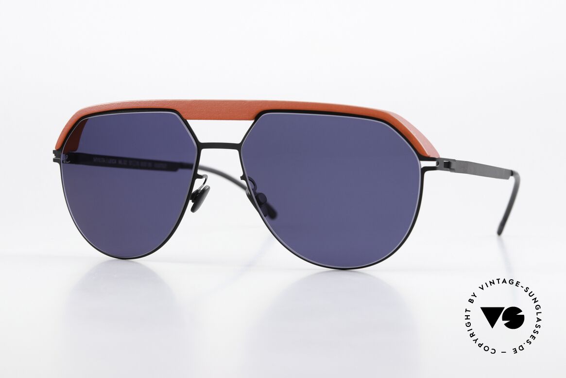 Mykita Leica ML02 Leica Red Black Deep Blue Lens, Mykita Sonnenbrille, Mod. ML02, Gr. 57/15, c. 551, Passend für Herren