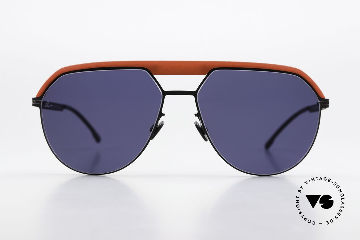 Mykita Leica ML02 Leica Red Black Deep Blue Lens, Zusammenarbeit mit Leica; der Top Kamera-Marke, Passend für Herren