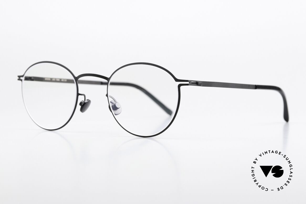Mykita Tona Kleine Runde Pantobrille, color code 002 "Black" (Brille für Damen und Herren), Passend für Herren und Damen