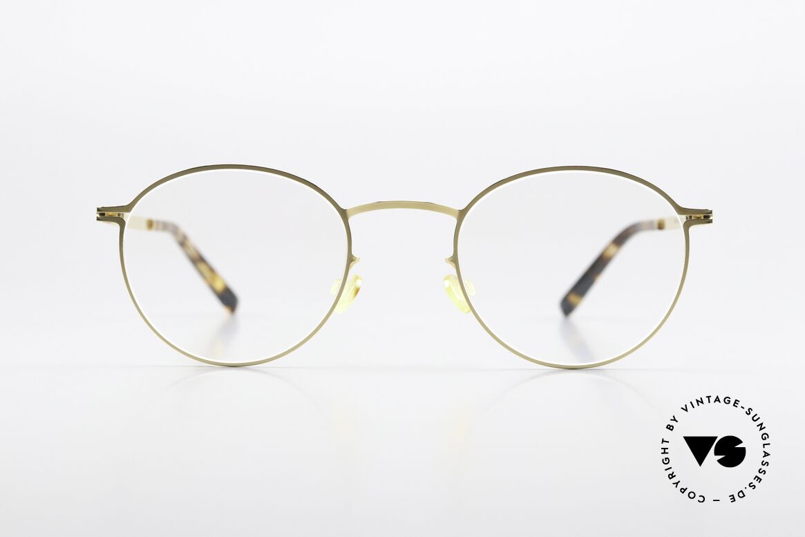 Mykita Tona Pantobrille Glossy Gold Small, Unisex-Fassung, LITE Collection (2017-18 gefertigt), Passend für Herren und Damen