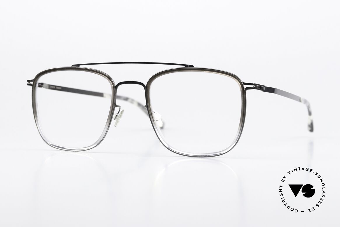Mykita Hanno Eckige Brille Shiny Graphite, Mykita Brille, Modell HANNO, Größe 49-20, col. 235, Passend für Herren und Damen