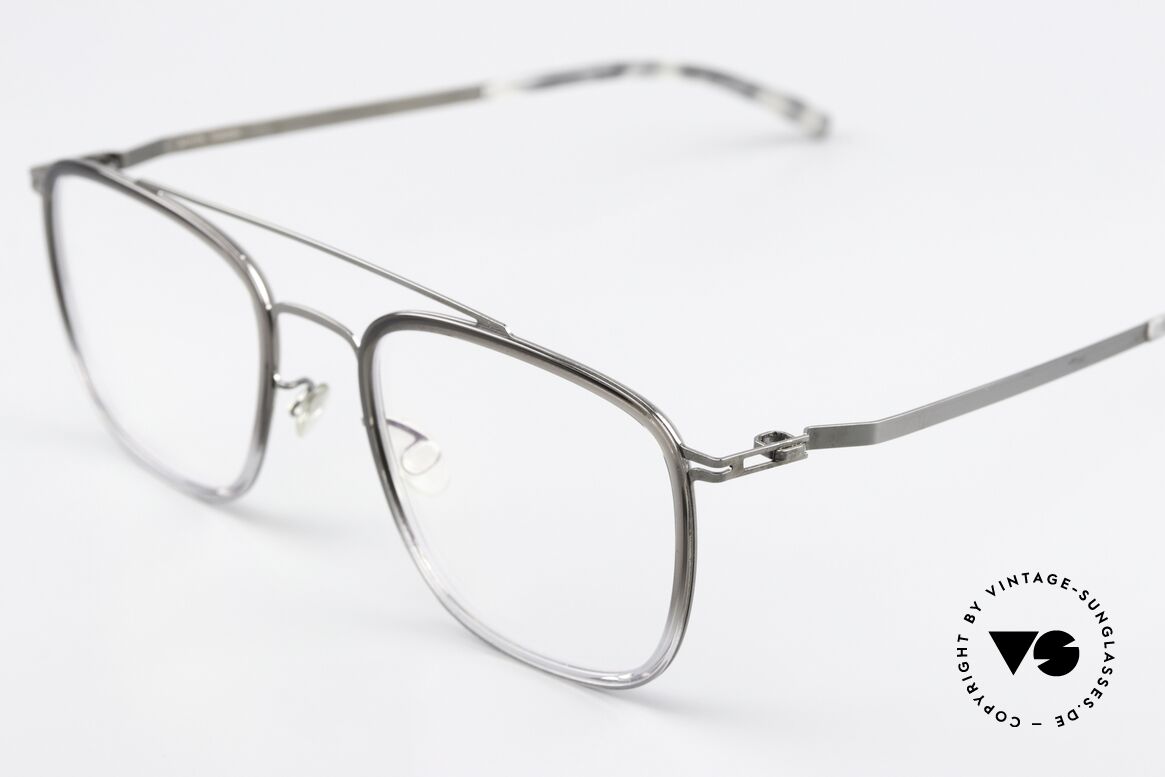 Mykita Hanno Eckige Brille Shiny Graphite, wohlbekannte Spitzenqualität; handmade in Germany, Passend für Herren und Damen
