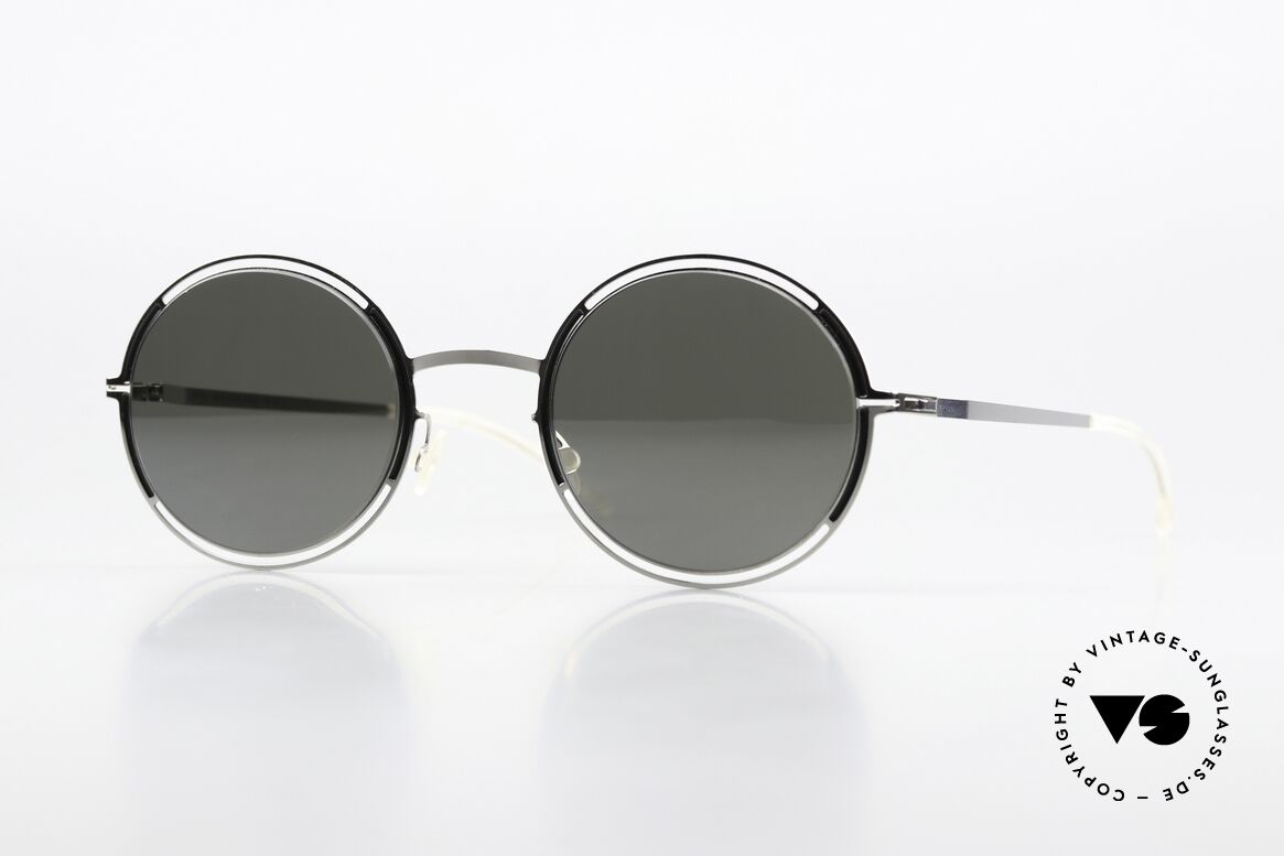 Mykita Giselle Damenbrille Silver Black Mirror, Mykita Sonnenbrille, Mod. Giselle, Gr. 49-25, col. 052, Passend für Damen