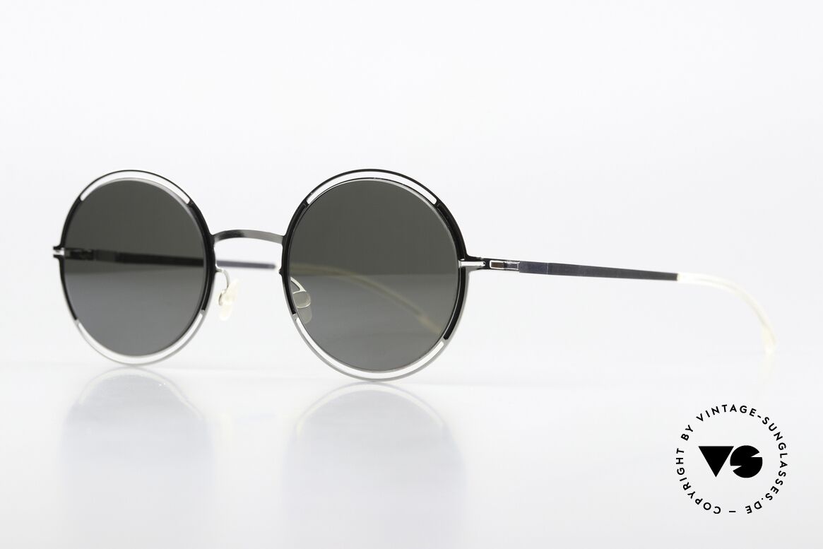 Mykita Giselle Damenbrille Silver Black Mirror, color '052' Silver / Black Mirror (verspiegelte Gläser), Passend für Damen
