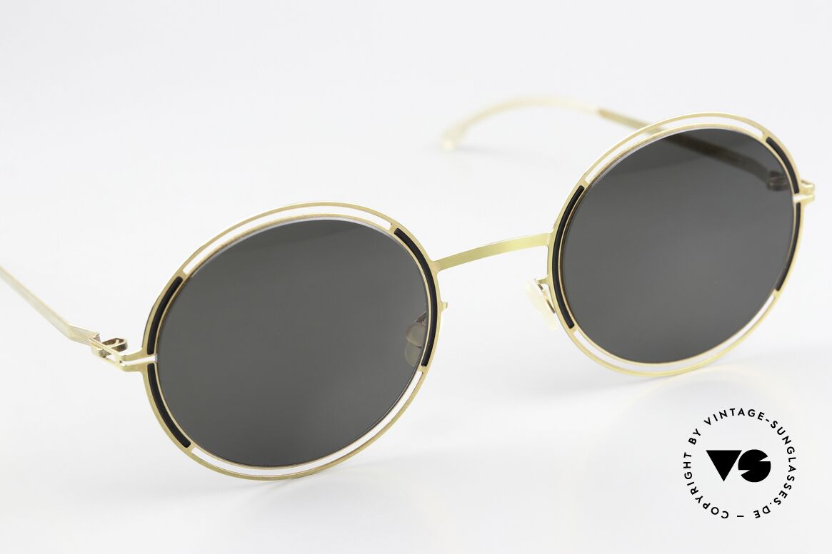 Mykita Giselle Damenbrille Gold Jet Black Grey, ungetragenes Modell von 2020 mit orig. MYKITA Etui, Passend für Damen