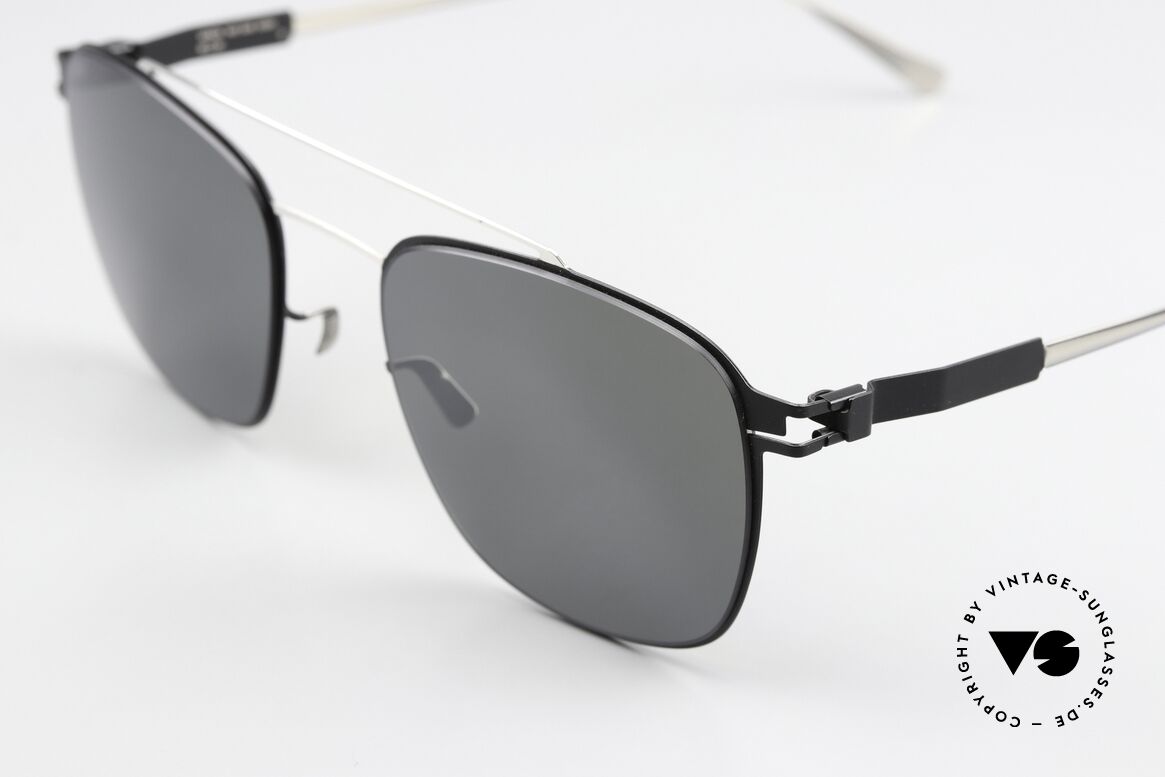 Mykita Hugh Herrenbrille Silver Black Mirror, wohlbekannte Spitzenqualität; handmade in Germany, Passend für Herren