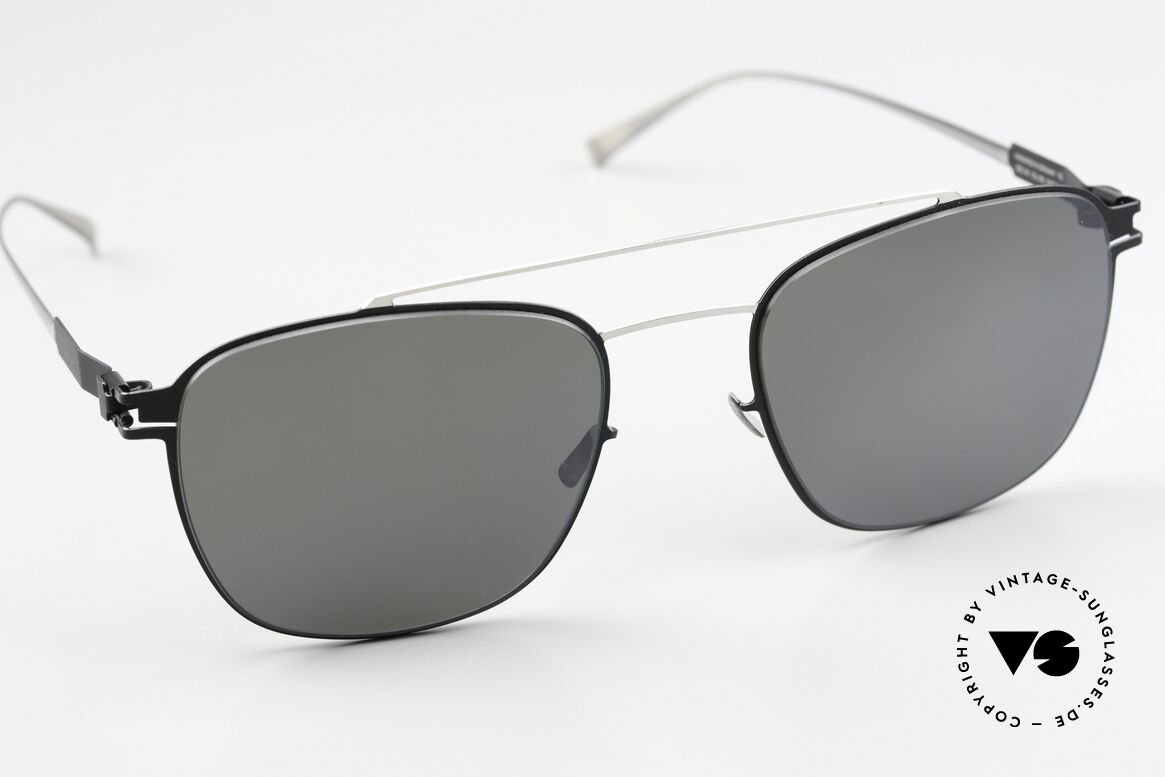 Mykita Hugh Herrenbrille Silver Black Mirror, ungetragenes Modell von 2020 mit orig. MYKITA Etui, Passend für Herren