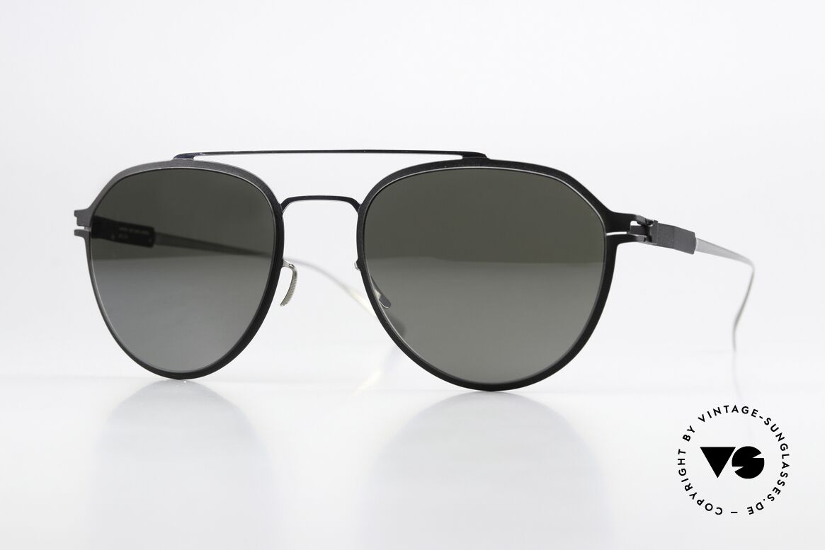 Mykita Harris Sonnenbrille Silver Black Mirror, Mykita Sonnenbrille, Mod. Harris, Gr. 53-21, col. 052, Passend für Herren und Damen