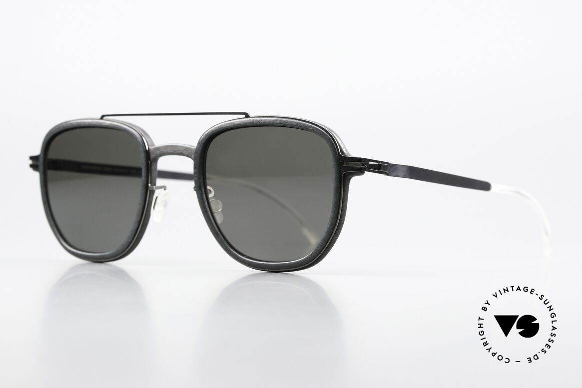 Mykita Mylon Alder Polarisierende Sonnengläser, c. 308 (storm grey / shiny graphite polarized), Passend für Herren