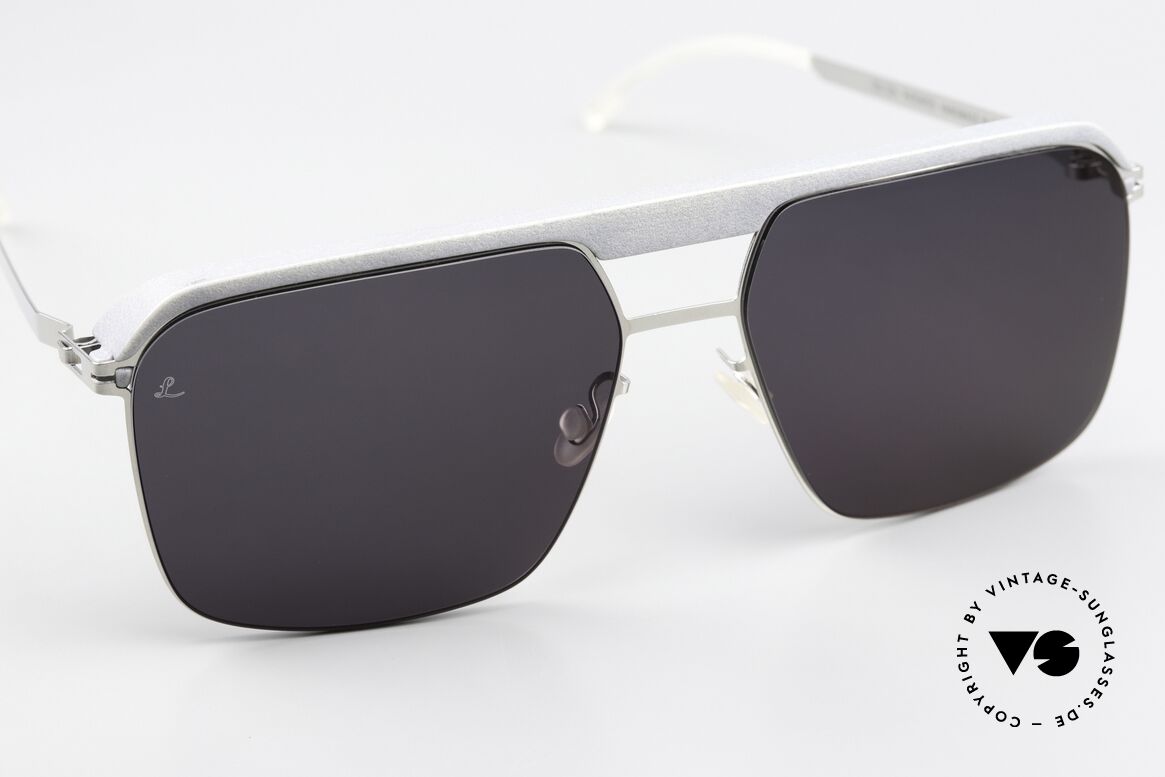 Mykita Leica ML03 Qualitätsbrille Für Kenner, ungetragenes Modell in 'Mouse Grey / Shiny Silver', Passend für Herren