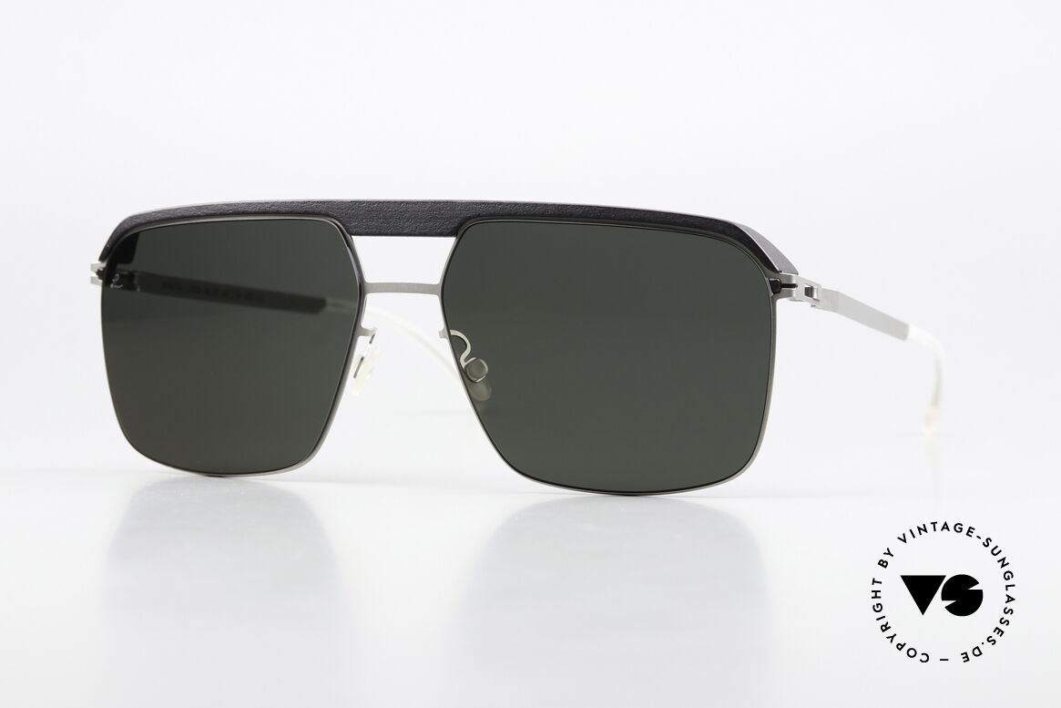 Mykita Leica ML03 Pitch Black / Matte Silver Edition, Mykita Sonnenbrille, Mod. ML03, Gr. 60/16, c. 471, Passend für Herren