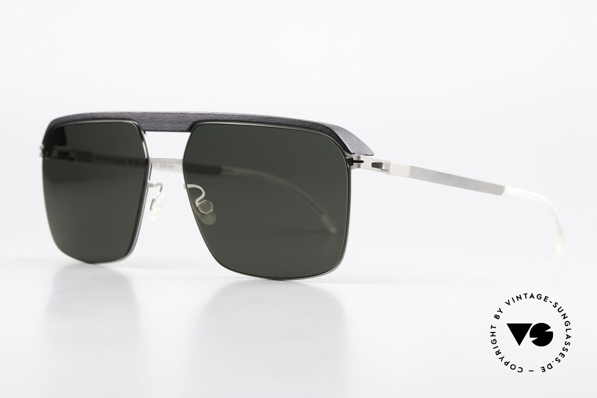 Mykita Leica ML03 Pitch Black / Matte Silver Edition, entsprechend hochwertig entwickelte Sonnengläser, Passend für Herren