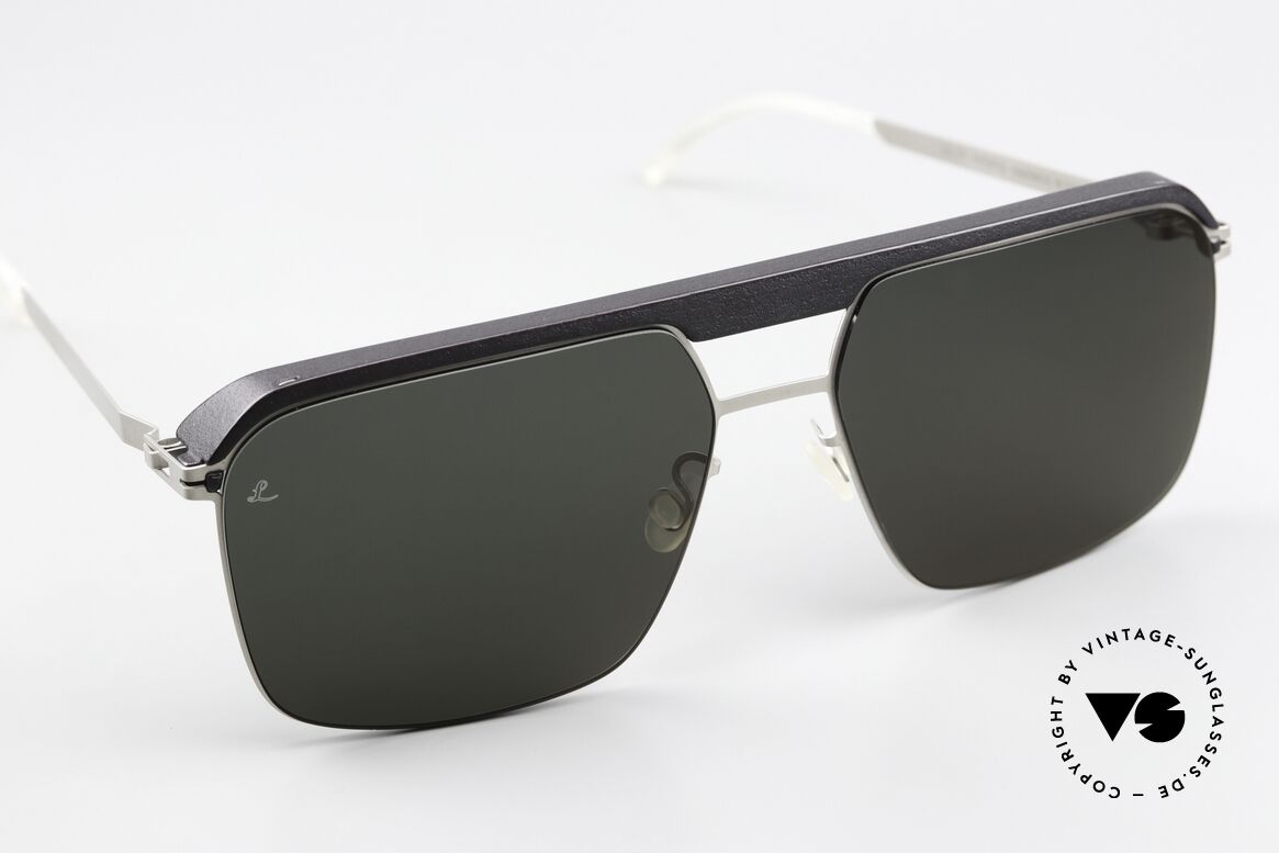 Mykita Leica ML03 Pitch Black / Matte Silver Edition, ungetragenes Modell in 'Pitch Black / Matte Silver', Passend für Herren