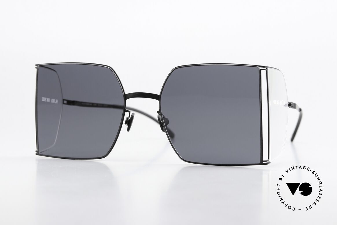 Mykita Helmut Lang HL003 Eckige Brille Seitenscheiben, Mykita Sonnenbrille, Mod. HL003, Gr. 54/20, c. 887, Passend für Herren und Damen
